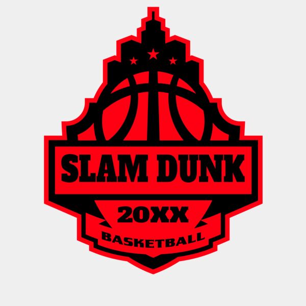 SLAM DUNK Basketball Logo Template サムネイル