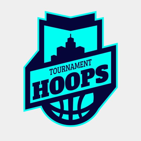 Hoops Tournament Basketball logo template サムネイル