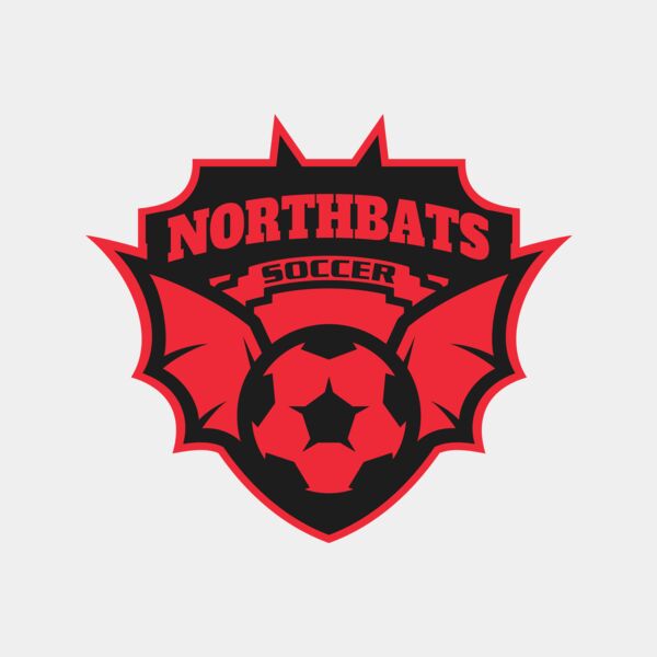 North bats Tournament Soccer logo template サムネイル