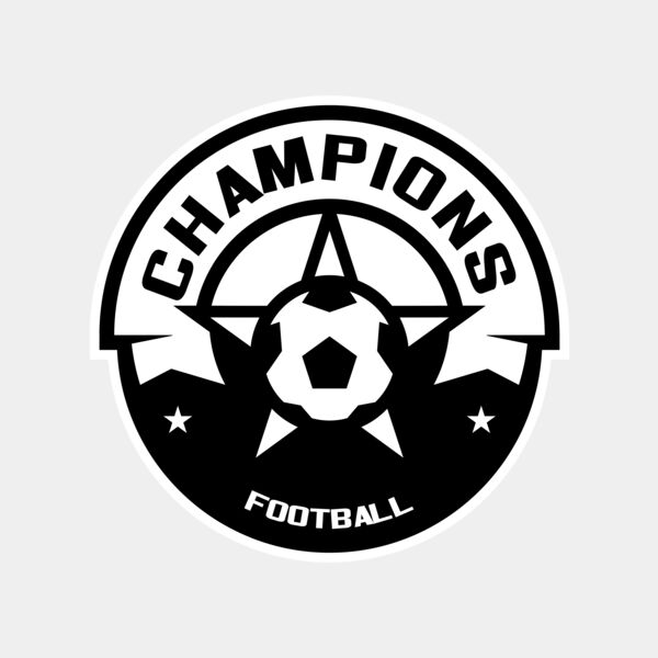 Champions Football logo template サムネイル
