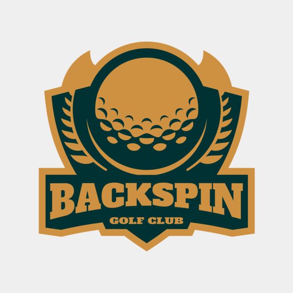 Backspin Golf club logo template サムネイル