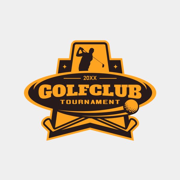 Golf club Tournament logo template 05 サムネイル