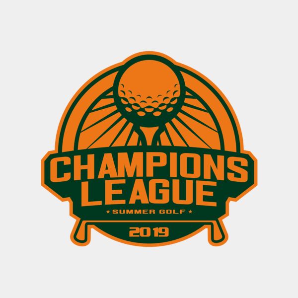 Champions League Summer Golf logo template サムネイル
