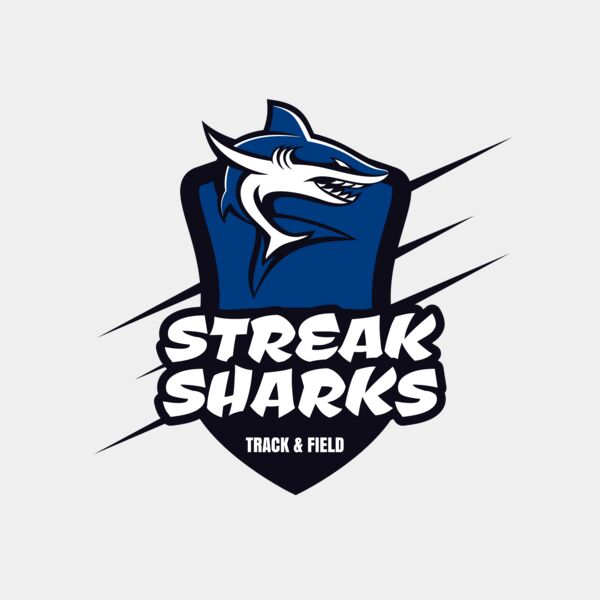 Sharks Track & Field Team Logo 01 サムネイル